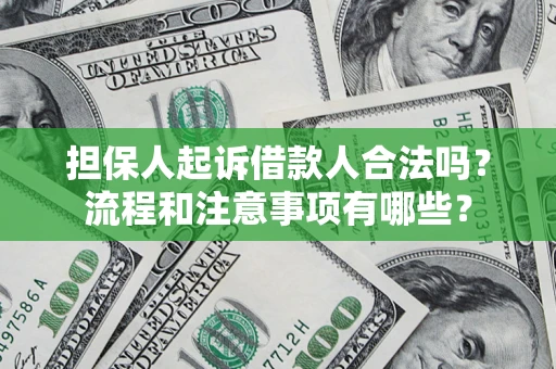 北京担保人起诉借款人合法吗？流程和注意事项有哪些？
