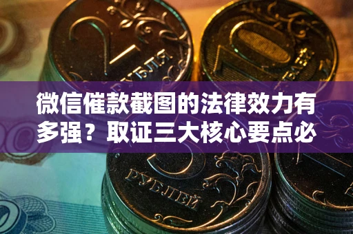 北京微信催款截图的法律效力有多强？取证三大核心要点必须知道！