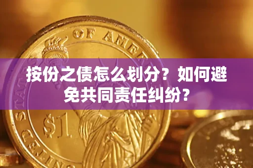 北京按份之债怎么划分？如何避免共同责任纠纷？