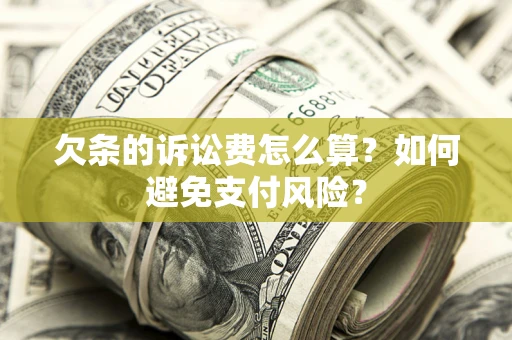 北京欠条的诉讼费怎么算？如何避免支付风险？