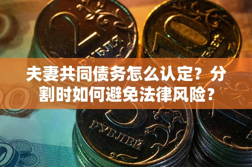 北京夫妻共同债务怎么认定？分割时如何避免法律风险？